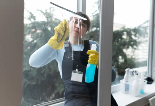 Nettoyage de vitres intérieures et extérieures à Saint-Martin-d'Écublei